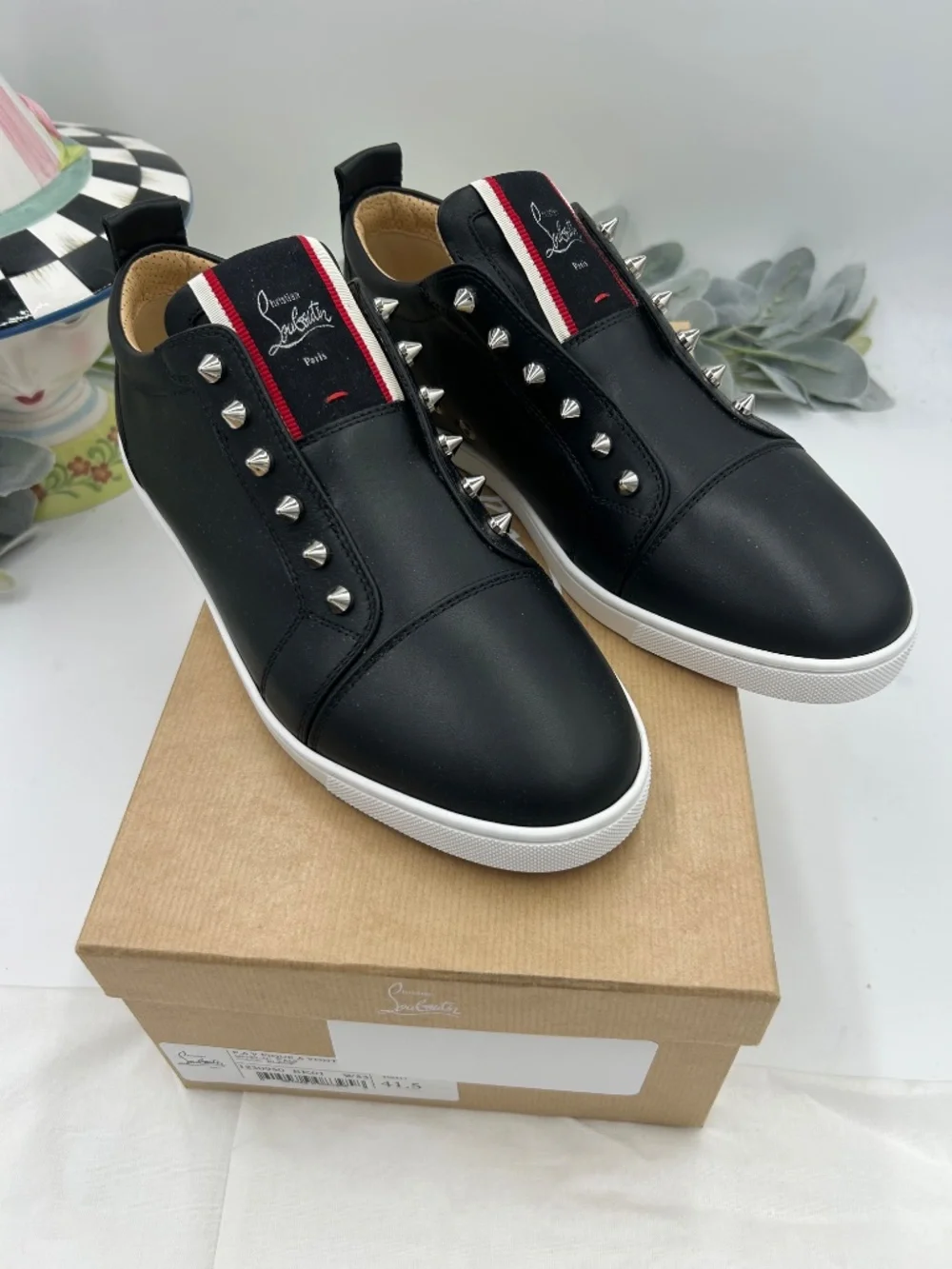 Men’s Christian Louboutin F.A.V Fique Slip On Sneaker's Size 41.5/8.5 US